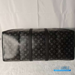 QC Louis Vuitton Keepall Bandoulière 55 in Monogram Eclipse Canvas