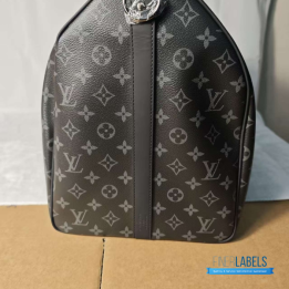 QC Louis Vuitton Keepall Bandoulière 55 in Monogram Eclipse Canvas