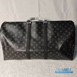 QC Louis Vuitton Keepall Bandoulière 55 in Monogram Eclipse Canvas