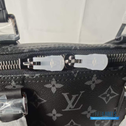 QC Louis Vuitton Keepall Bandoulière 55 in Monogram Eclipse Canvas