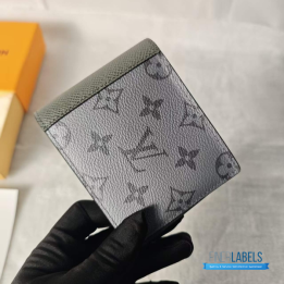 QC Louis Vuitton Slender Wallet in Monogram Eclipse Reverse Canvas