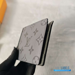 QC Louis Vuitton Slender Wallet in Monogram Eclipse Reverse Canvas