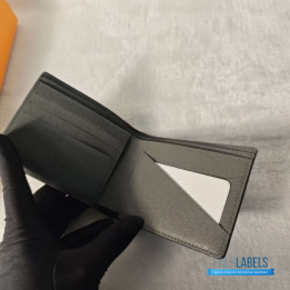 QC Louis Vuitton Slender Wallet in Monogram Eclipse Reverse Canvas