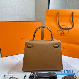 QC Hermes Kelly 25 in Gold