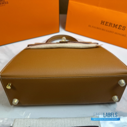 QC Hermes Kelly 25 in Gold