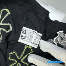 QC Chrome Hearts Green Cross Patches Tee