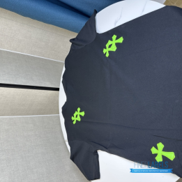 QC Chrome Hearts Green Cross Patches Tee
