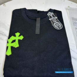 QC Chrome Hearts Green Cross Patches Tee