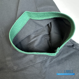 QC Gucci Cotton Piquet Polo Shirt in Green and Red Striped Web Collar