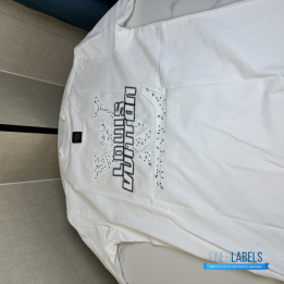 QC Louis Vuitton White Embroidered t-shirt