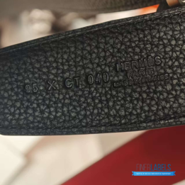 QC Hermès Constance Belt in Rouge Casaque Red Epsom Leather