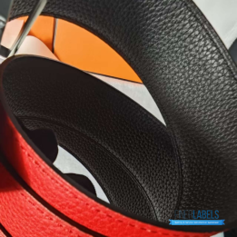 QC Hermès Constance Belt in Rouge Casaque Red Epsom Leather