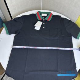 QC Gucci Cotton Piquet Polo Shirt