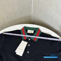 QC Gucci Cotton Piquet Polo Shirt