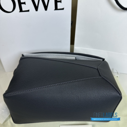 QC Loewe Puzzle Edge Bag in Deep Navy Leather (New Series)
