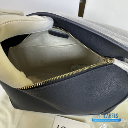 QC Loewe Puzzle Edge Bag in Deep Navy Leather (New Series)