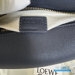 QC Loewe Puzzle Edge Bag in Deep Navy Leather (New Series)