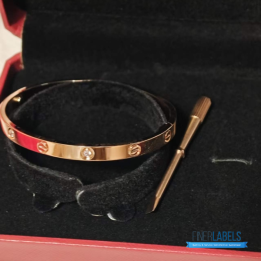 QC Cartier Love Bracelet in 18k Rose Gold