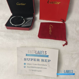 QC Cartier Love Bangle Silver Full Dia