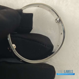 QC Cartier Love Bangle Silver Full Dia