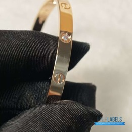 QC Cartier Love Bangles 4 Dia Rose