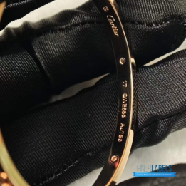 QC Cartier Love Bangles 4 Dia Rose