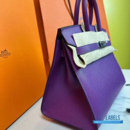 QC Hermès Birkin Purple Handbag