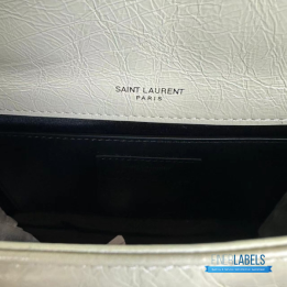 QC YSL Niki Baby Bag in white vintage leather
