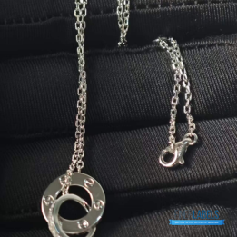 QC Cartier Love Necklace in 18K white gold