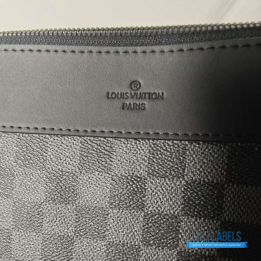 QC Louis Vuitton Pochette Voyage in Damier Graphite canvas