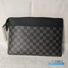 QC Louis Vuitton Pochette Voyage in Damier Graphite canvas