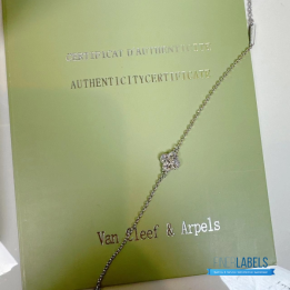 VCA Sweet Alhambra Bracelet in 18k white gold