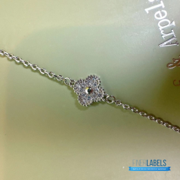 VCA Sweet Alhambra Bracelet in 18k white gold