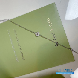 VCA Sweet Alhambra Bracelet in 18k white gold