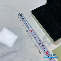 VCA Sweet Alhambra Bracelet in 18k white gold