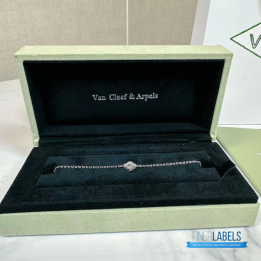 VCA Sweet Alhambra bracelet in 18k white gold