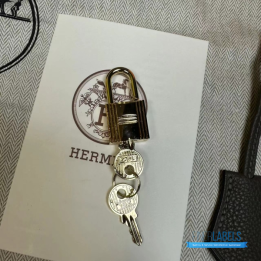 QC Hermès Birkin 25 in Etain Togo Leather