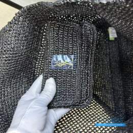 QC YSL Icare Maxi Tote in Black Raffia