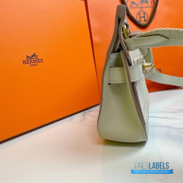 QC Hermes Jypsiere Mini Bag White