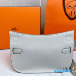 QC Hermes Jypsiere Mini Bag White