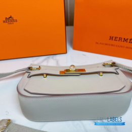 QC Hermes Jypsiere Mini Bag White