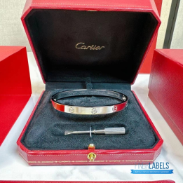 QC Cartier Love Bracelet in white gold