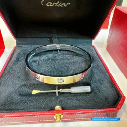 QC Cartier Love Bracelet in white gold