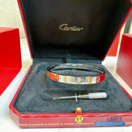 QC Cartier Love Bracelet in white gold