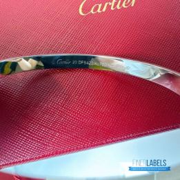 QC Cartier Love Bracelet in white gold