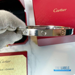QC Cartier Love Bracelet in white gold