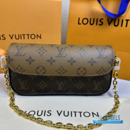 QC Louis Vuitton Wallet On Chain Ivy in Monogram Reverse canvas