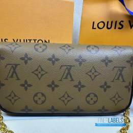 QC Louis Vuitton Wallet On Chain Ivy in Monogram Reverse canvas