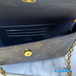 QC Louis Vuitton Wallet On Chain Ivy in Monogram Reverse canvas