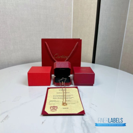 QC Cartier 18K Yellow or Rose Gold Love Necklace